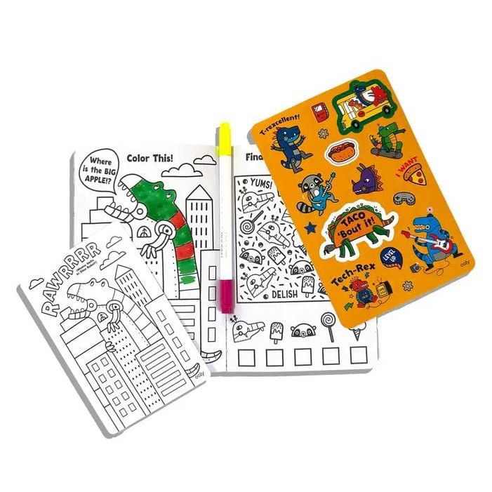 Ooly Let's Go!: Activity & Coloring Kit - Robo Dinos Activity Pack Ooly