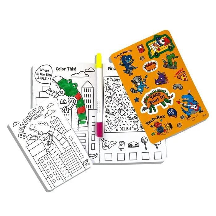Ooly Let's Go!: Activity & Coloring Kit - Kitty in the City Activity Pack Ooly
