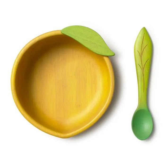 Oli & Carol Lou the Lemon Bowl & Spoon Set Plates & Bowls Oli & Carol