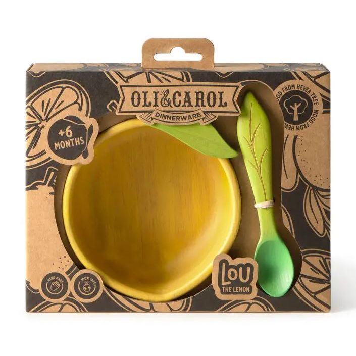 Oli & Carol Lou the Lemon Bowl & Spoon Set Plates & Bowls Oli & Carol
