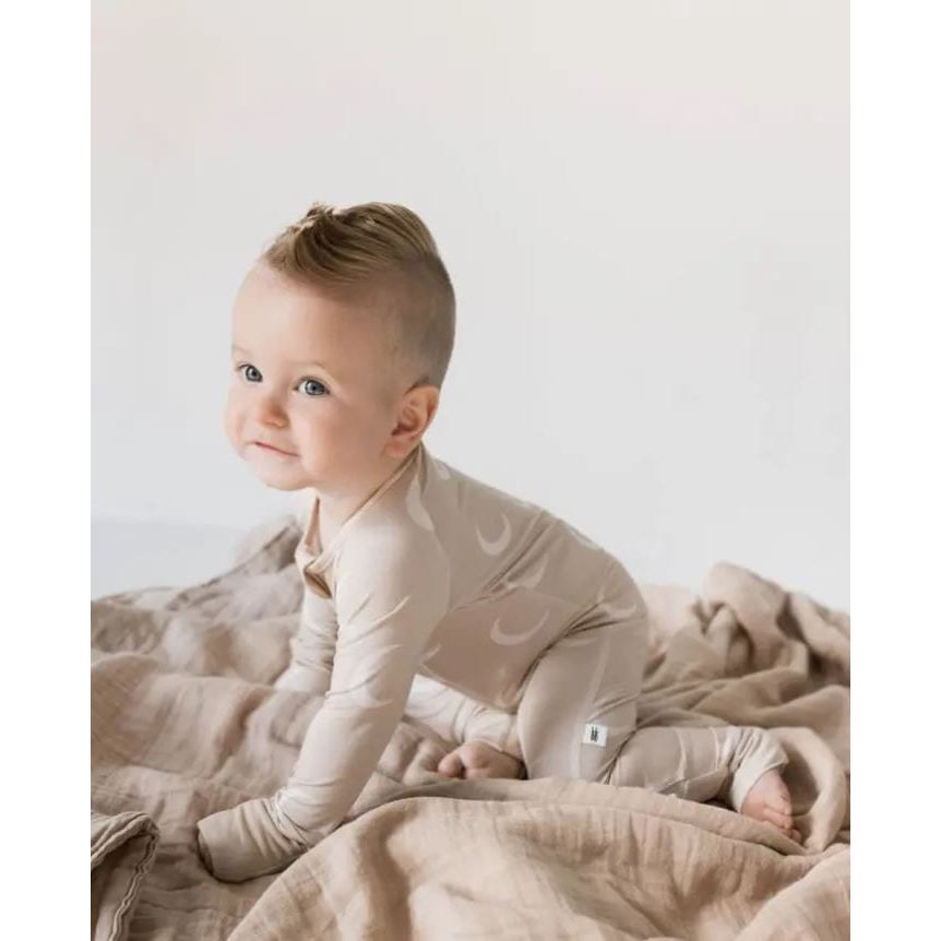 Forever French Bamboo Zip Pajamas - Luna Romper Forever French Baby
