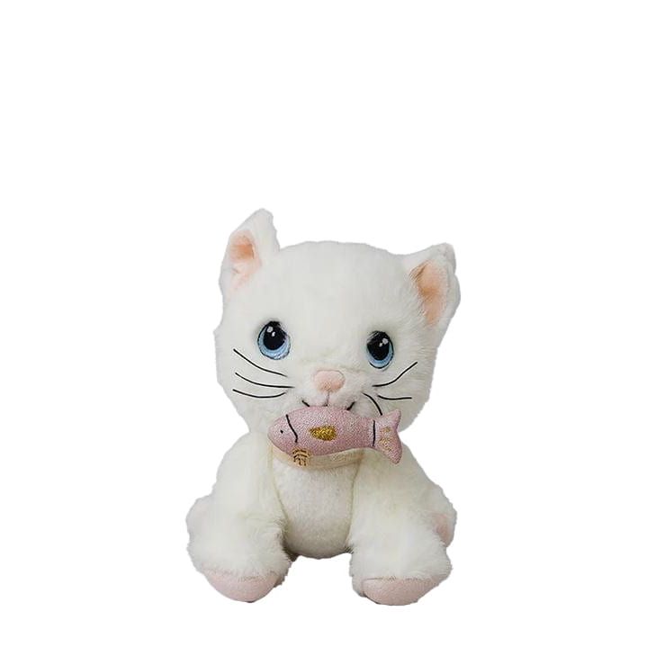 Olli Ella Dinkum Cat Lux - White Dolls & Plush Toys Olliella