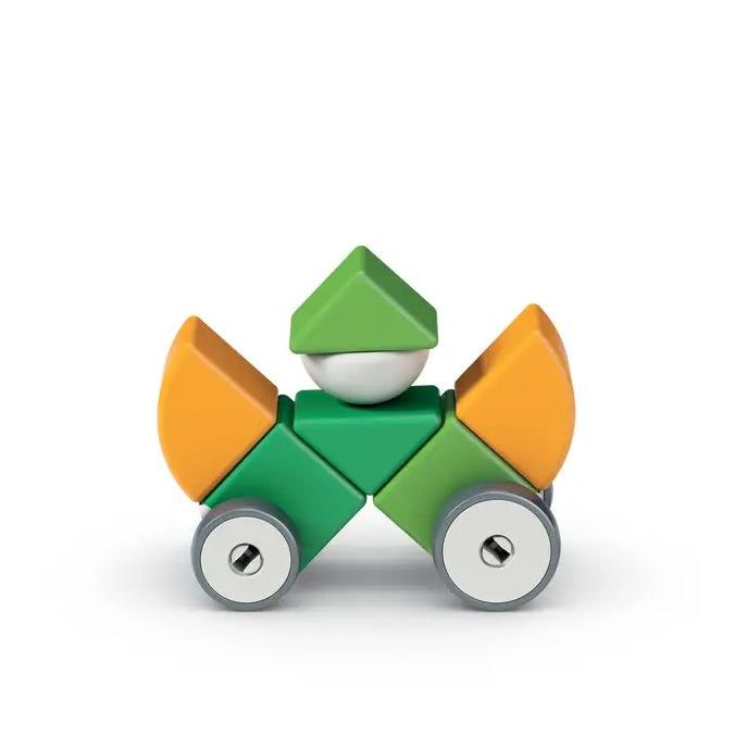 GeoMag Magicube Shapes & Wheels Recycled 13 Pcs