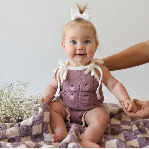 Forever French Knit Ruffle Romper - Matilda Romper Forever French Baby
