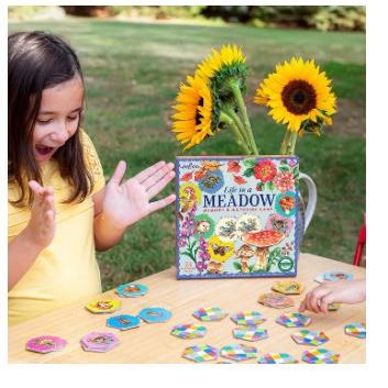 eeBoo Life in a Meadow Matching Game Puzzles &amp; Mazes eeBoo