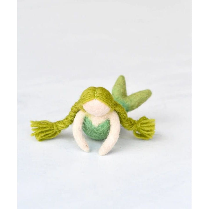 Tara Treasures Felt Waldorf Mermaid - Green Hair Felt Toy Tara Treasures