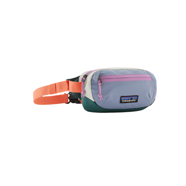 Patagonia Terravia Mini Hip Pack Purse Patagonia Patchwork: Barnacle Blue