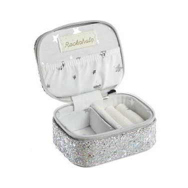 Rockahula Confetti Glitter Silver Mini Jewelery Box