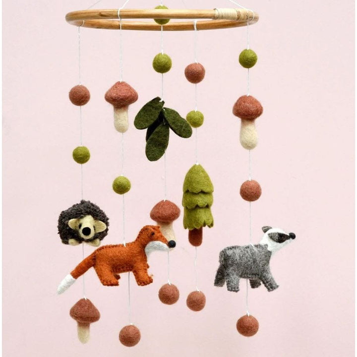 Tara Treasures Nursery Cot Mobile - Natural Woodlands Baby Mobiles Tara Treasures