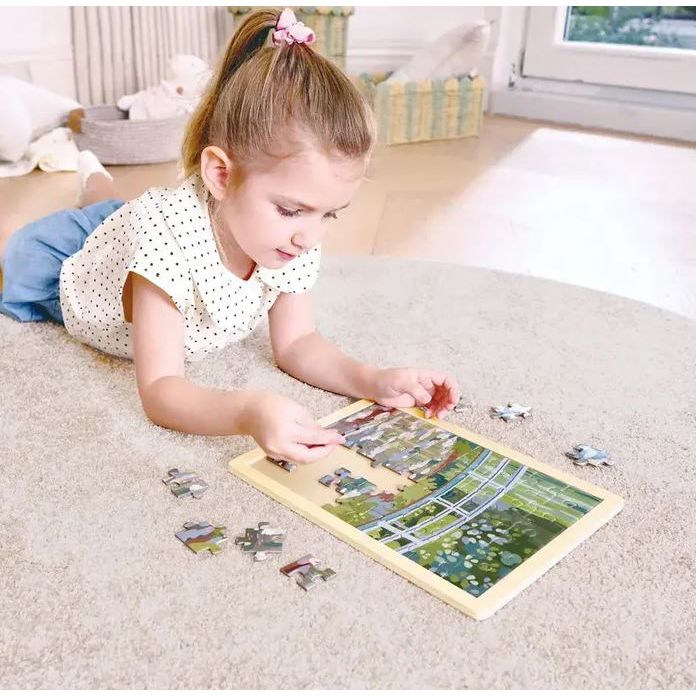 Hape - The Met - Monet Water-Lily Garden Puzzle Puzzles Hape