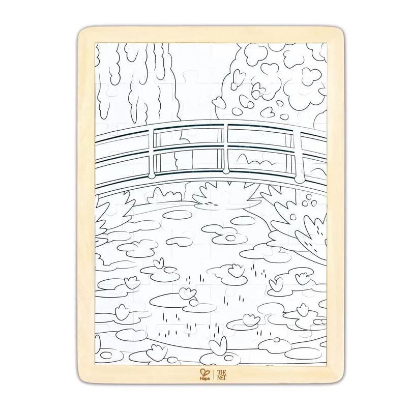 Hape - The Met - Monet Water-Lily Garden Puzzle Puzzles Hape
