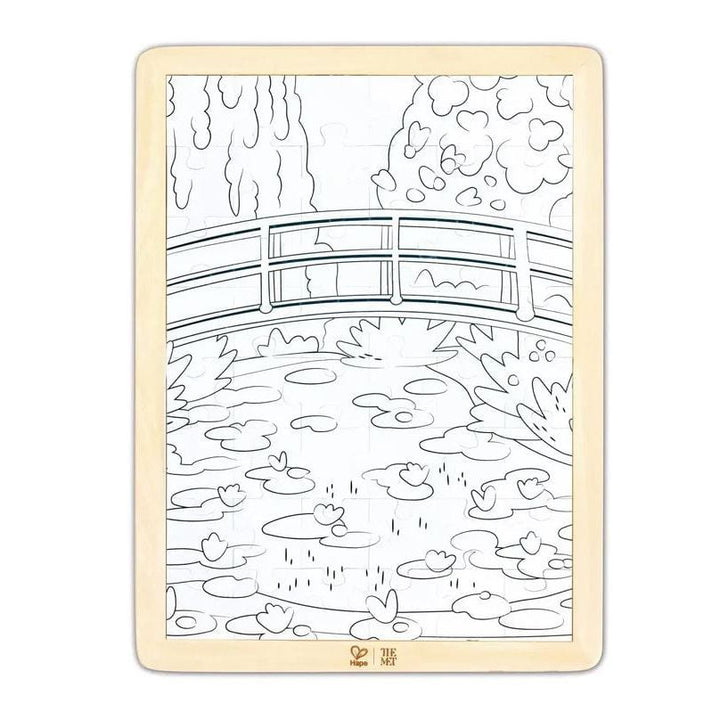 Hape - The Met - Monet Water-Lily Garden Puzzle Puzzles Hape