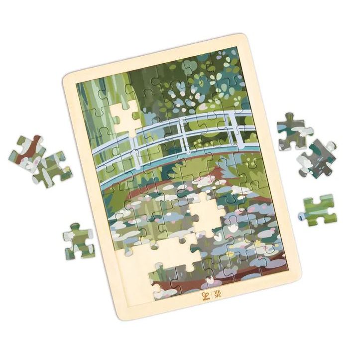 Hape - The Met - Monet Water-Lily Garden Puzzle Puzzles Hape