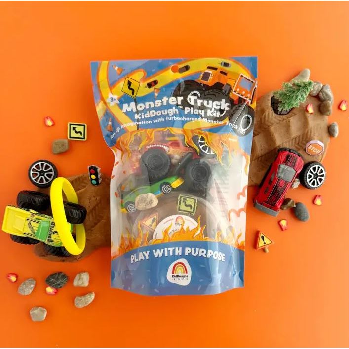 Earth Grown KidDough Play Kit - Monster Truck Clay/Dough EGKD