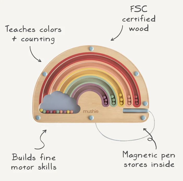 Mushie - Wooden Magnetic Rainbow Maze