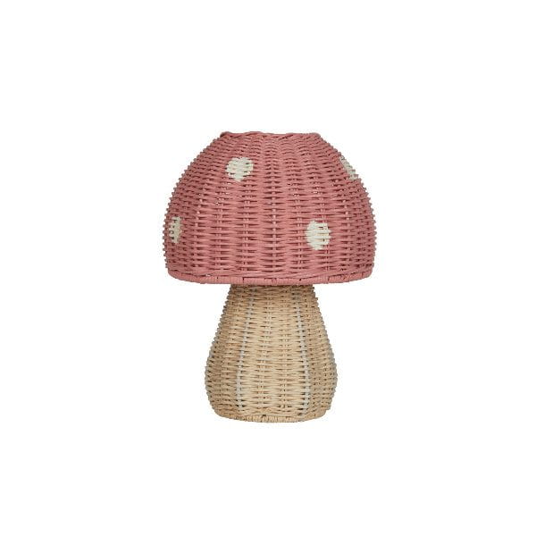 Olli Ella Rattan Toadstool Lamp- Musk Plants & Mushrooms Olliella