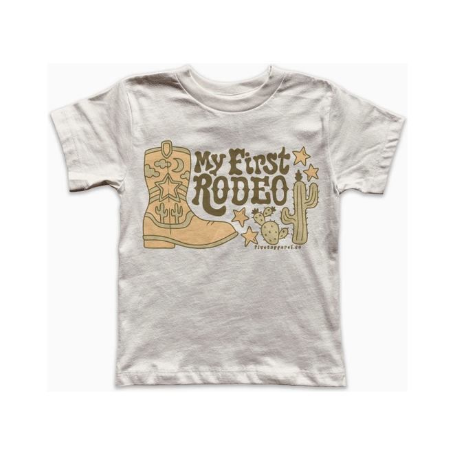 Rivet Apparel Co. My First Rodeo Western Kids Tee Tops & Bottoms Rivet Apparel   