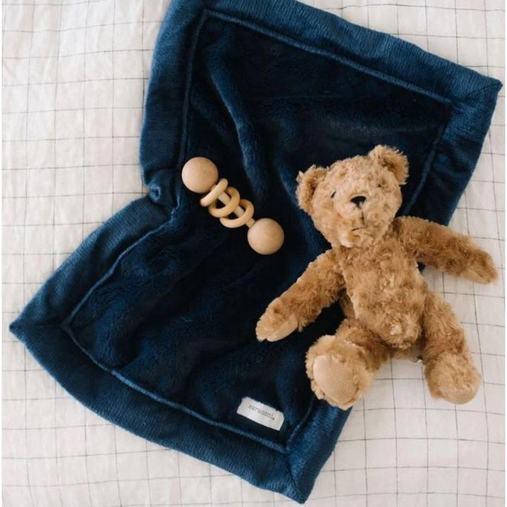 Saranoni Lush Mini Blankets Swaddles & Blankets Saranoni Navy  