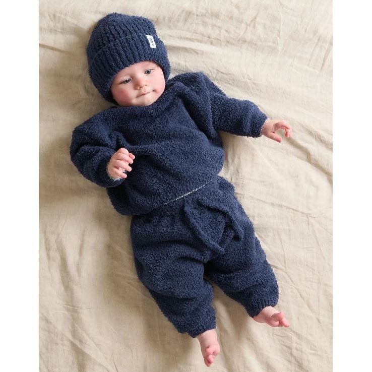 7AM Lounge Pants Fuzzy - Navy Pants 7AM