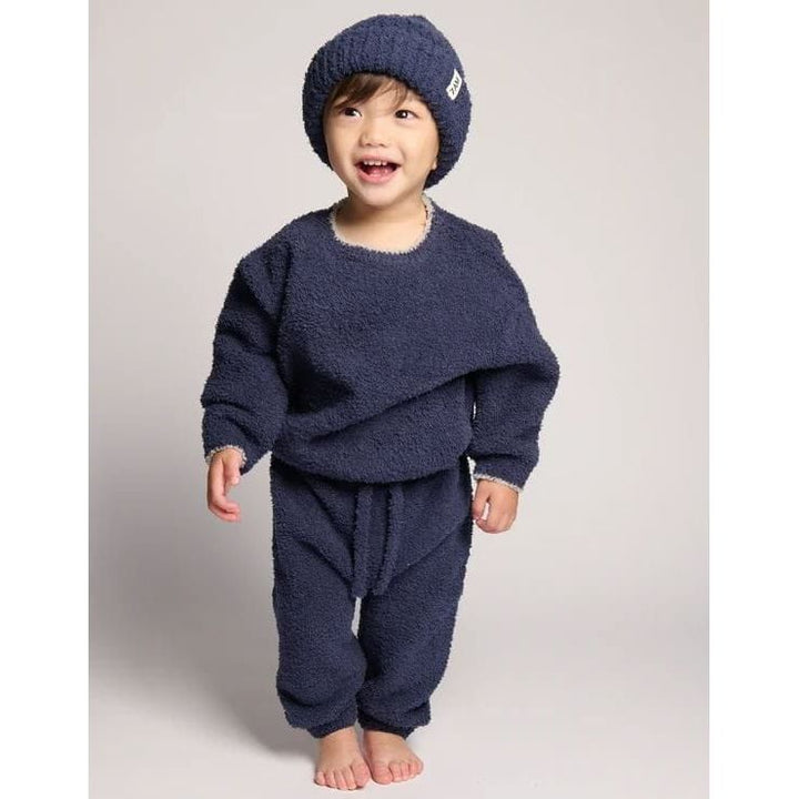 7AM Boxy Sweater Fuzzy - Navy Sweater 7AM