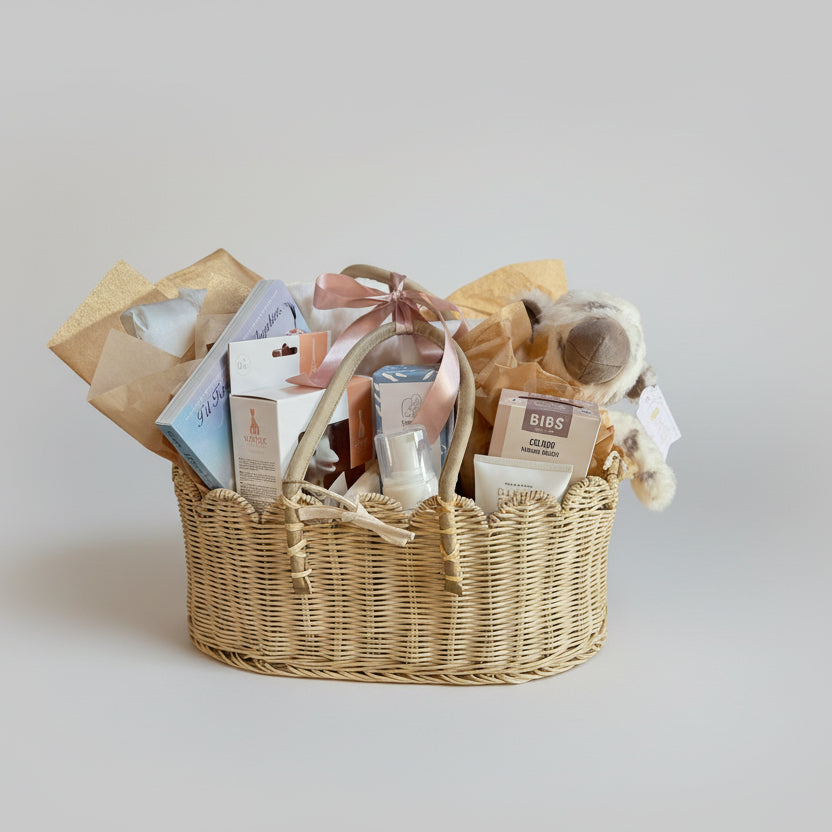 Deluxe Gift Basket- $350 Value Gift Baskets Gift Basket Neutral (Ivory/ Gray)