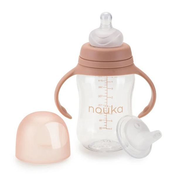 Noüka Transitional Baby Bottle/Sippy Cup Mealtime Noüka Soft Blush