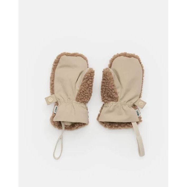 7AM Sherpa Mittens - Benji Appliqué Gloves &amp; Mittens 7AM 6-12M Oat