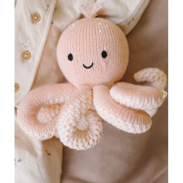Cuddle + Kind  Baby Octopus (soft coral pink)