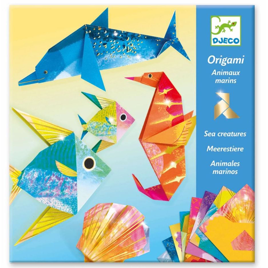 Djeco Sea Creatures Origami Paper Craft Kit Art & Craft Djeco