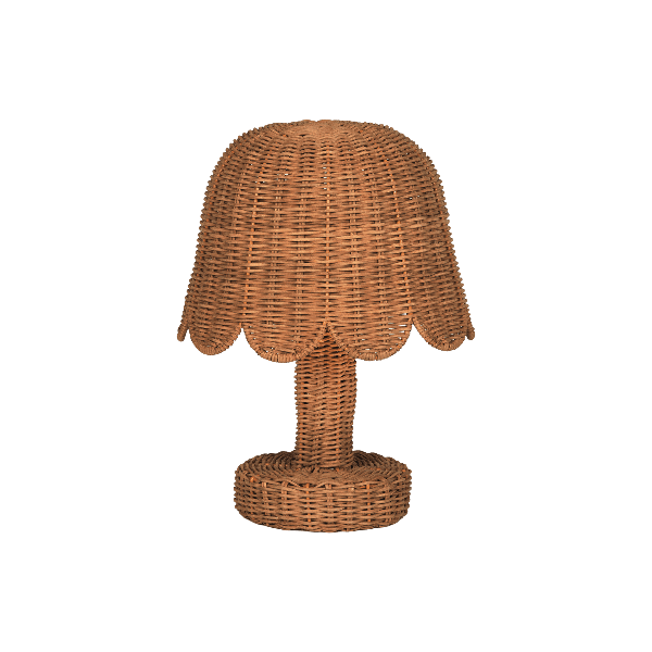 Olli Ella Rattan Petal Lamp- Natural Plants & Mushrooms Olliella