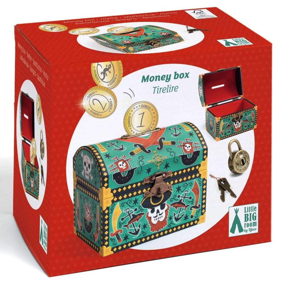 Djeco Pirate Treasure (Money) Box Money Boxes Djeco