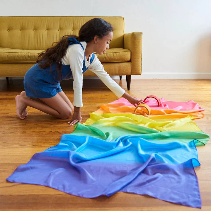 Sarah's Silks Giant Enchanted Rainbow Playsilk Toddler And Pretend Play Sarah's Silks