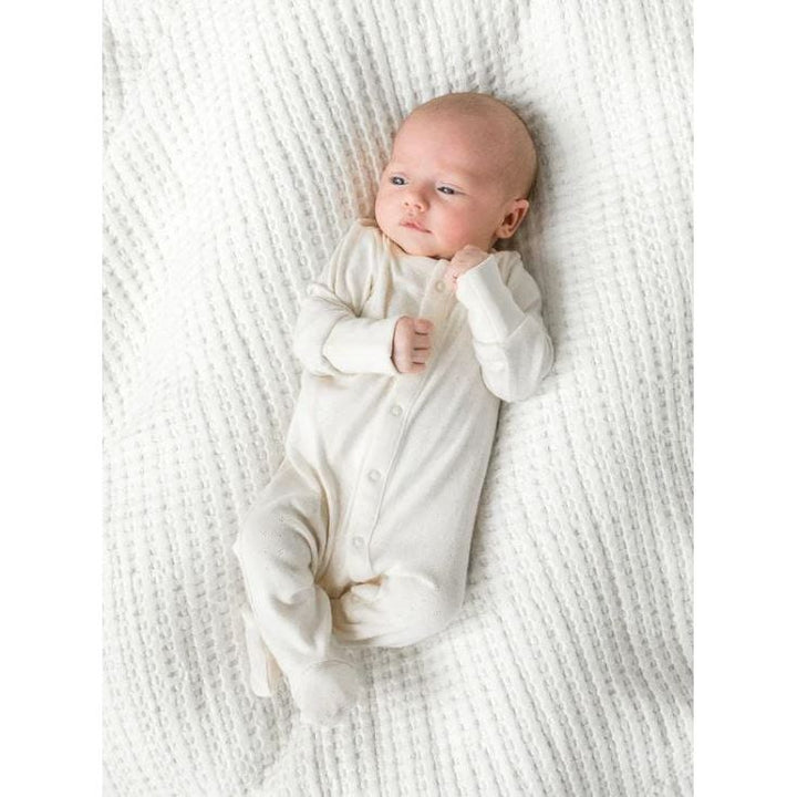 Colored Organics Pointelle Footed Sleeper Layette Colored Organics   