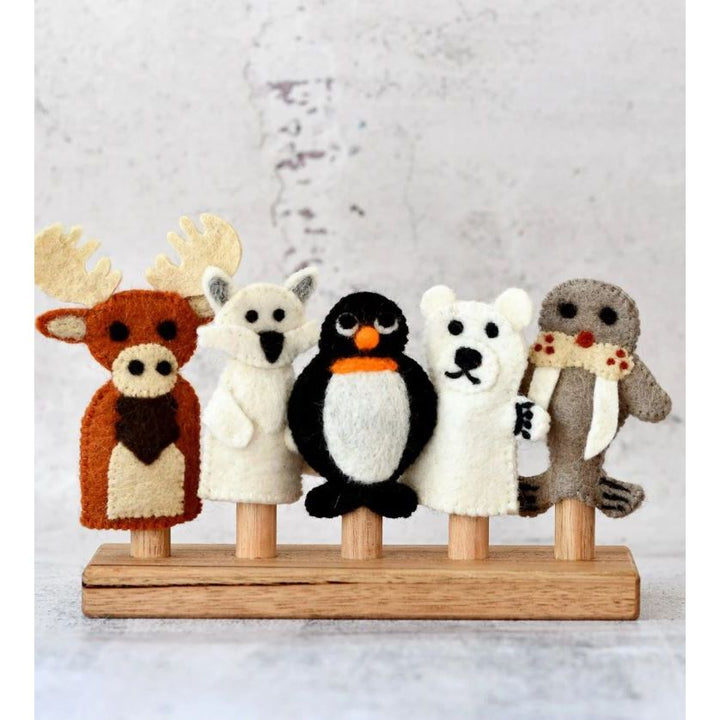 Tara Treasures Polar Animals (Arctic and Antartica) - Finger Puppet Set Finger Puppet Tara Treasures