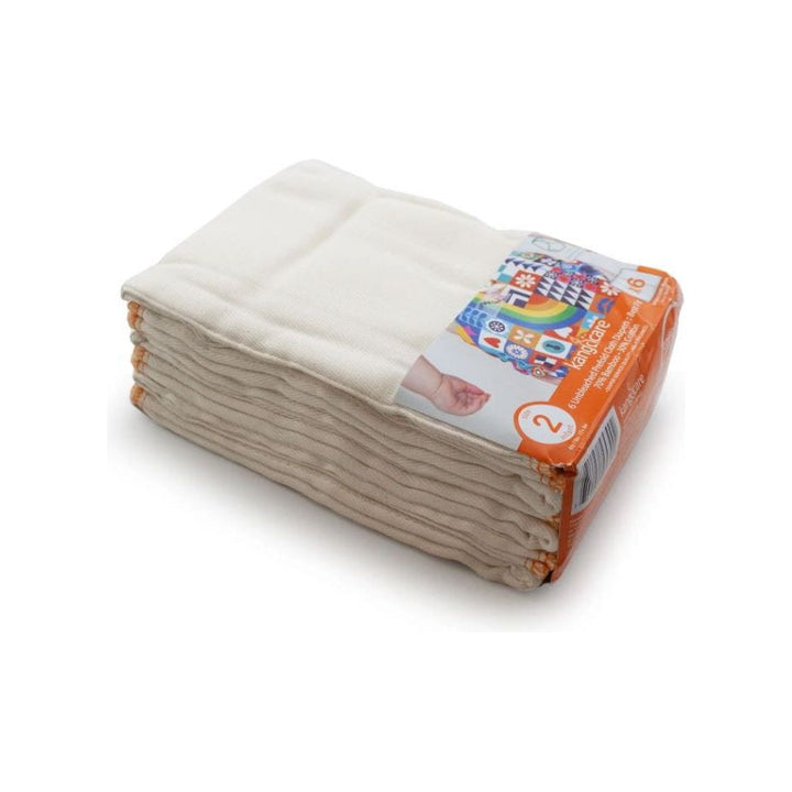 Kanga Care Prefold Cloth Diapers (6pk) Bamboo Soaker Kanga Care Size 2: Infant