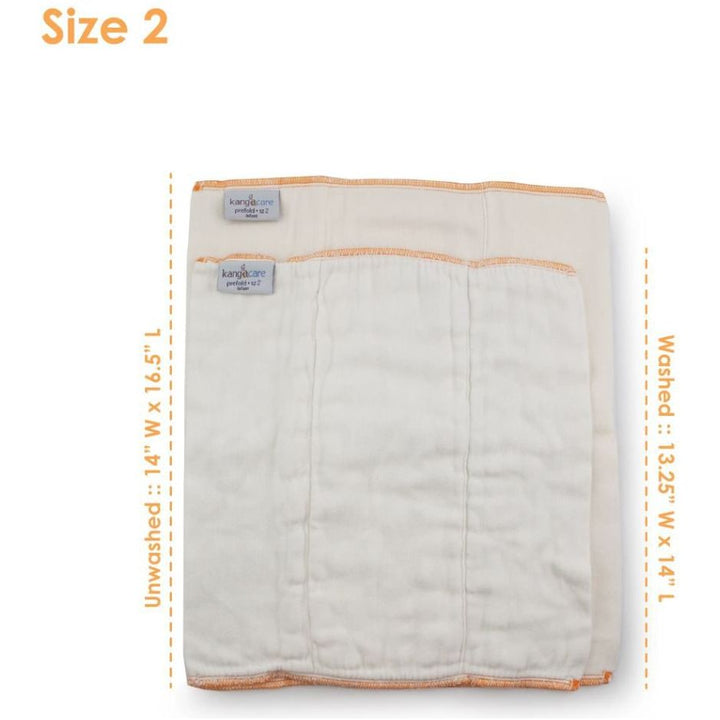 Kanga Care Prefold Cloth Diapers (6pk) Bamboo Soaker Kanga Care