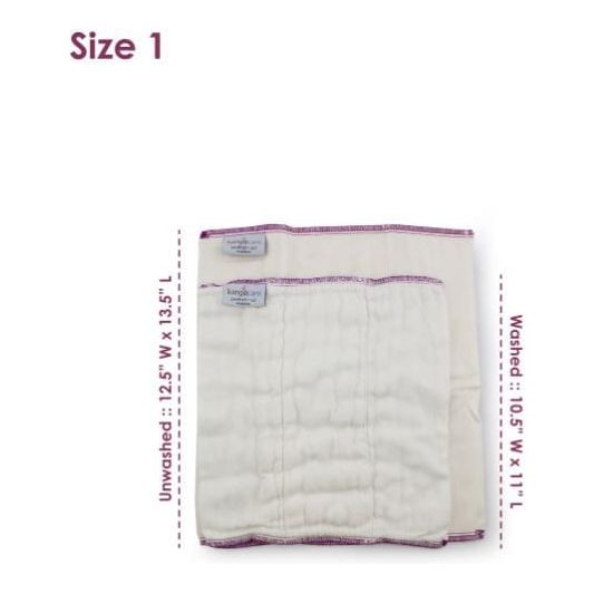 Kanga Care Prefold Cloth Diapers (6pk) Bamboo Soaker Kanga Care