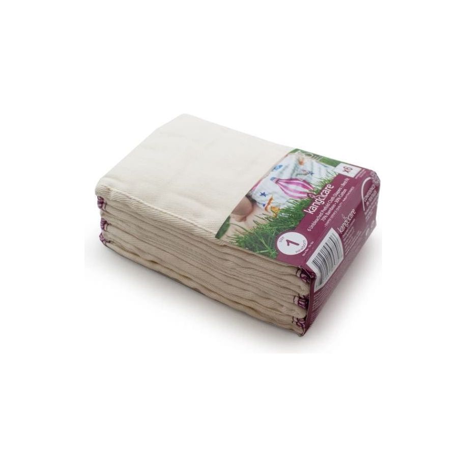 Kanga Care Prefold Cloth Diapers (6pk) Bamboo Soaker Kanga Care Size 1: Newborn