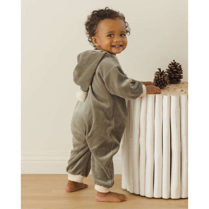 Quincy Mae Velour Zip Jumpsuit - Forest Jumpsuit Quincy Mae