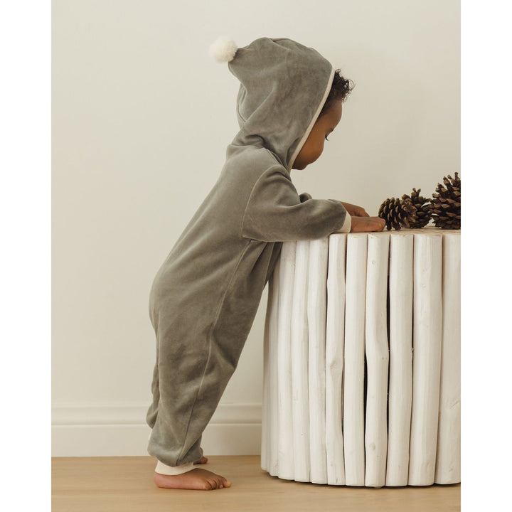 Quincy Mae Velour Zip Jumpsuit - Forest Jumpsuit Quincy Mae