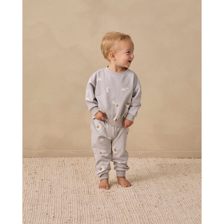 Quincy Mae Relaxed Sweatshirt - Sky Friends Tops &amp; Bottoms Quincy Mae