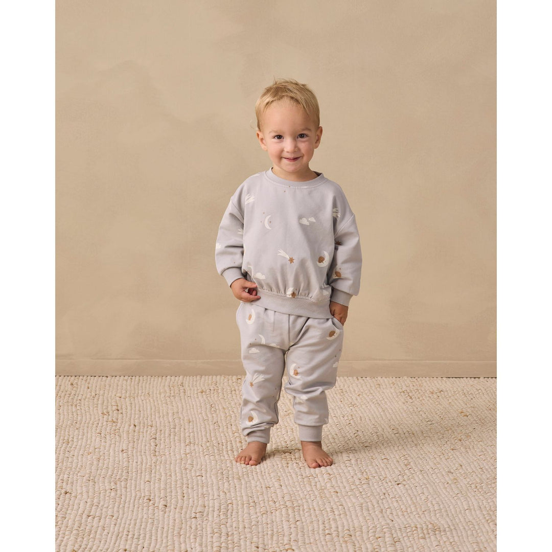 Quincy Mae Relaxed Sweatpant - Sky Friends Tops &amp; Bottoms Quincy Mae