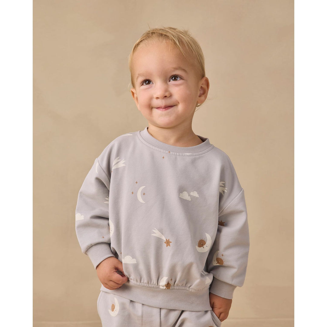 Quincy Mae Relaxed Sweatshirt - Sky Friends Tops &amp; Bottoms Quincy Mae