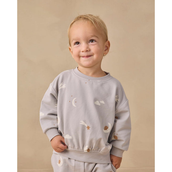 Quincy Mae Relaxed Sweatshirt - Sky Friends Tops &amp; Bottoms Quincy Mae