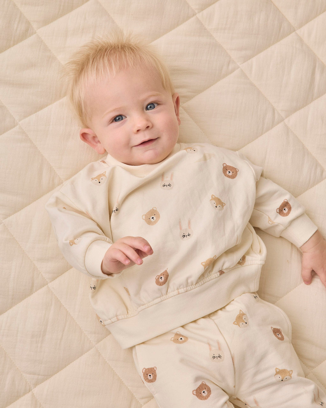 Quincy Mae Relaxed Fleece Sweatshirt- Critters