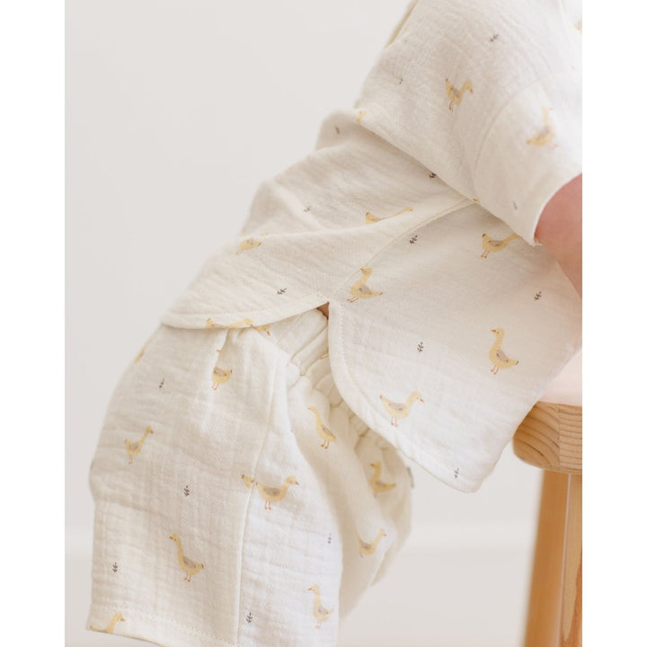 Quincy Mae Woven Boxy Top + Short Set - Geese Tops & Bottoms Quincy Mae