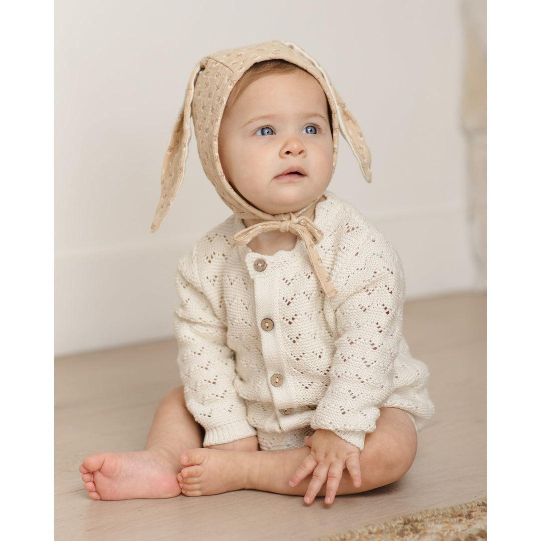 Quincy Mae Bunny Bonnet Dahlia Hats & Booties Quincy Mae