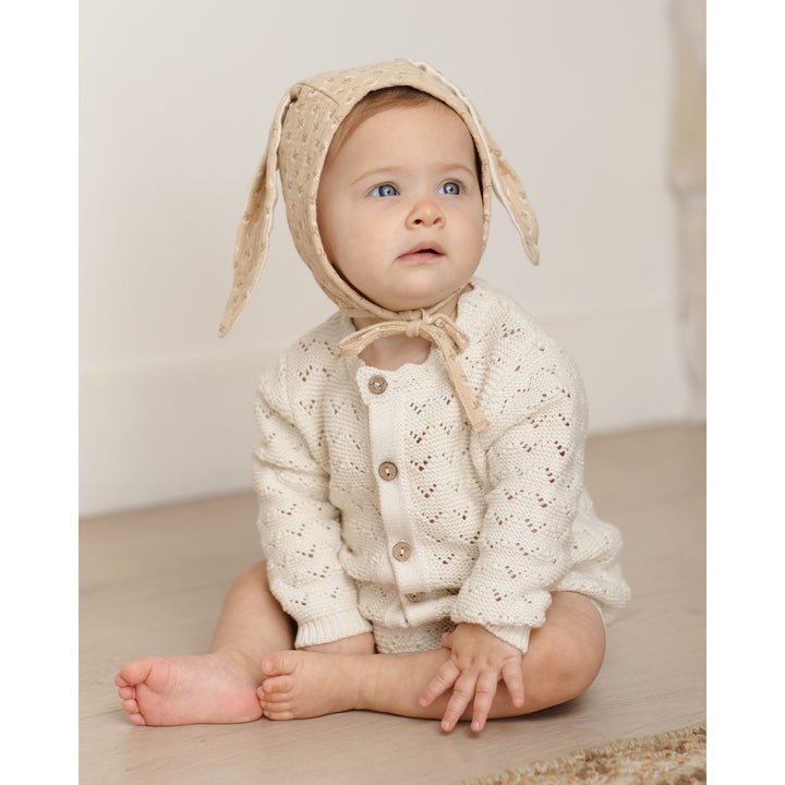 Quincy Mae Bunny Bonnet Dahlia Hats & Booties Quincy Mae