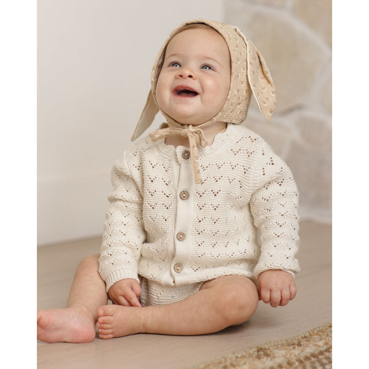 Quincy Mae Bunny Bonnet Dahlia Hats & Booties Quincy Mae