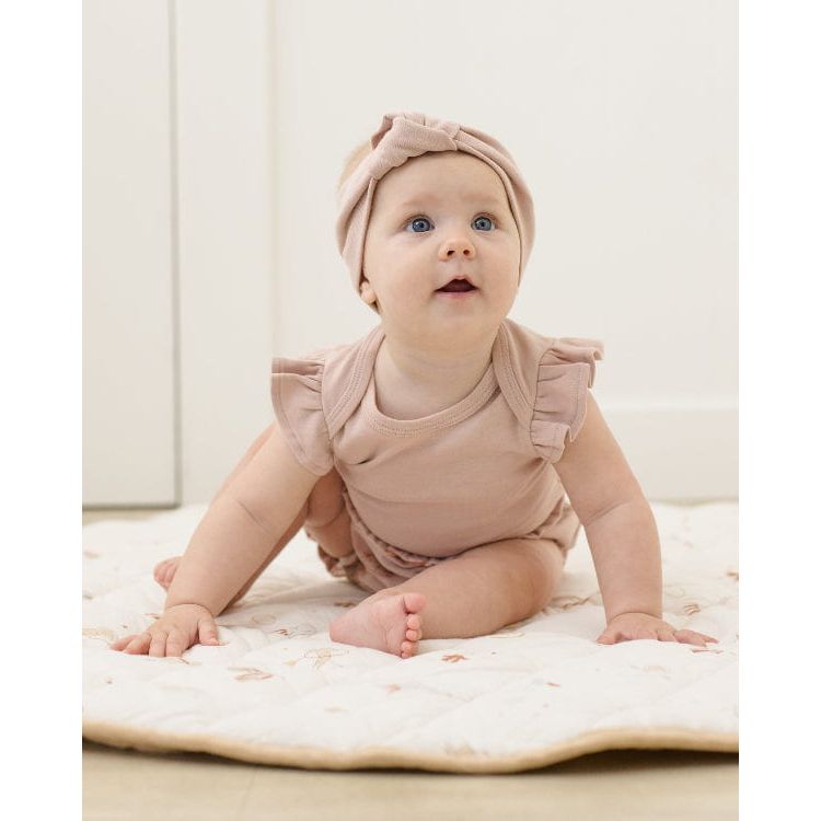Quincy Mae Flutter Sleeve Bodysuit- Blush Bodysuit Quincy Mae